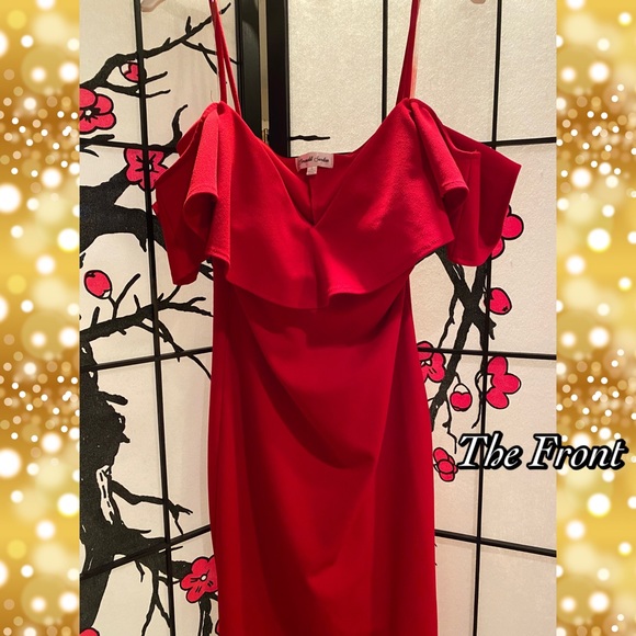 Red Cocktail Dress - Picture 2 of 5